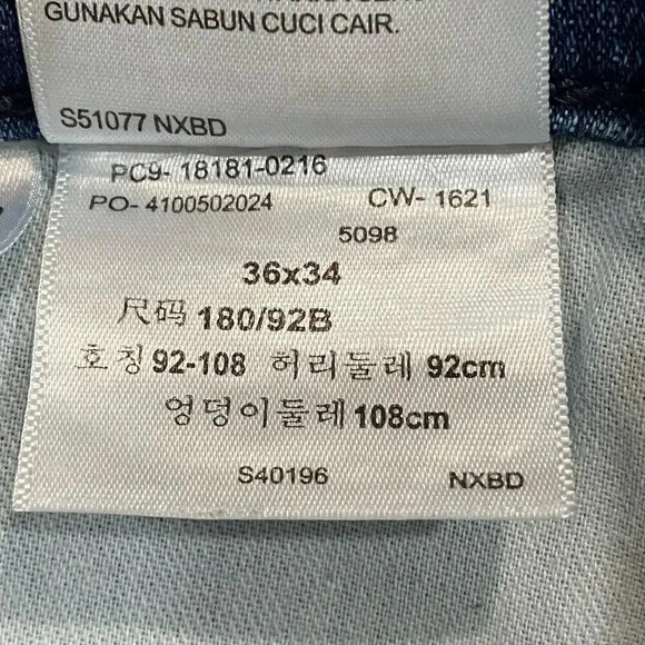 Levis 541 Jeans Mens 36x34 (36x32) Blue Straight Relaxed Fit Blue Dad Levi's - Picture 8 of 14